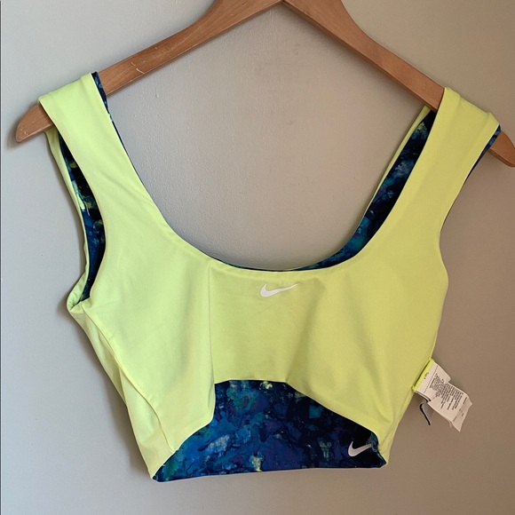 Nike Women's Earth Dye Reversible Crop Swim Top Size Medium - Picture 11 of 11
